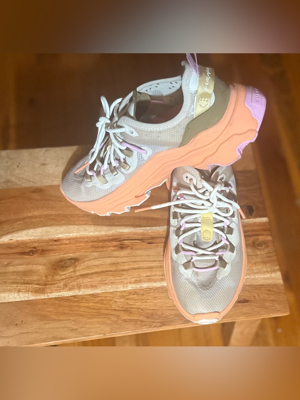 Free People Movement X Sorel Kinetic Breakthru Tech Lace| Chalk & Paradise Pink